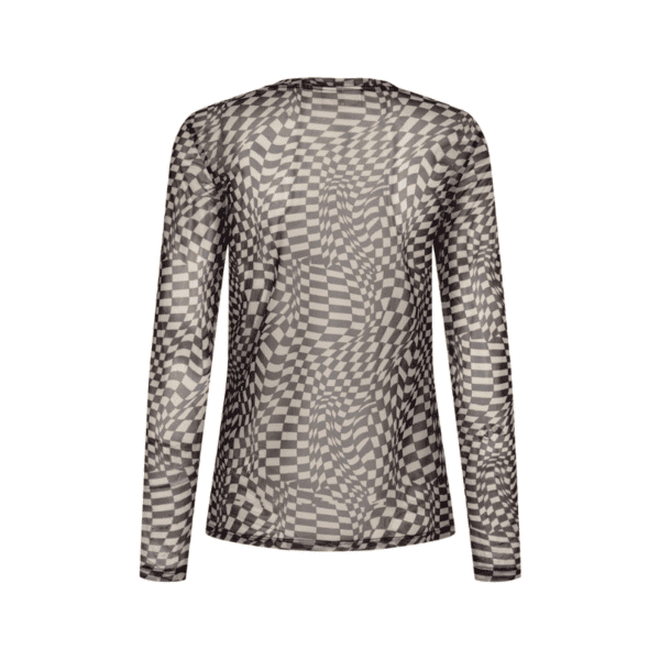 MESH BLUSE - BLACK MIX - Image 2