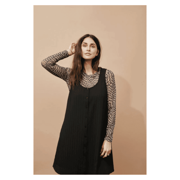 MESH BLUSE - BLACK MIX - Image 4