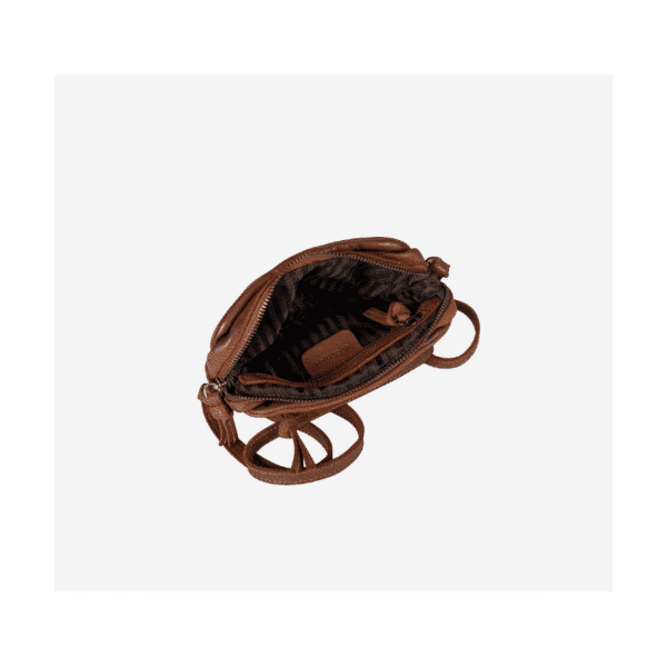 LILLE SKULDERTASKE - COGNAC - Image 4