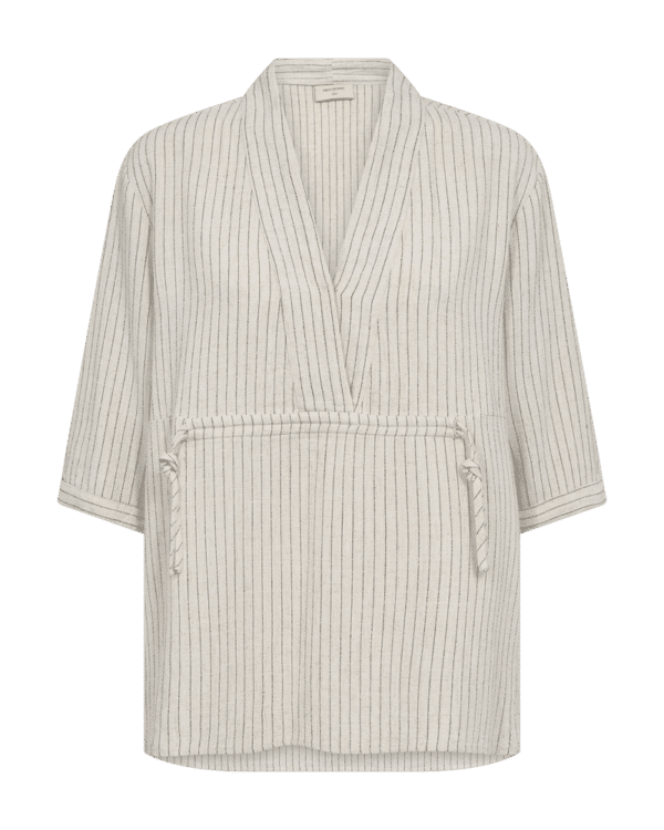 LARA BLOUSE - MOONBEAM W. BLACK - Image 2