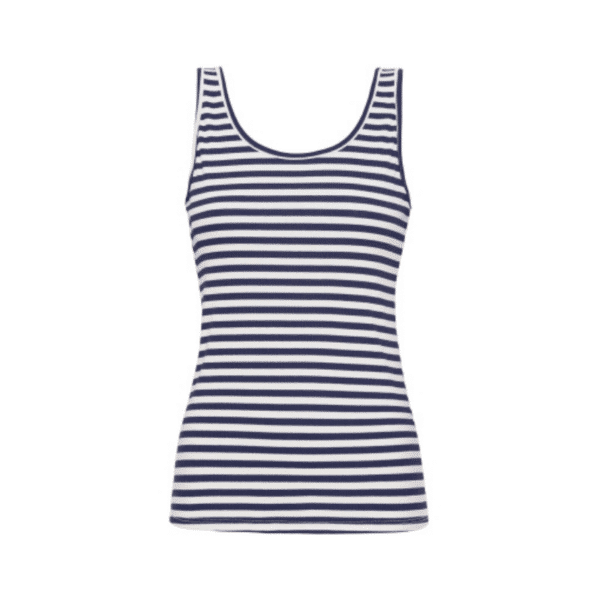 MARTA TOP-NAVY/WHITE