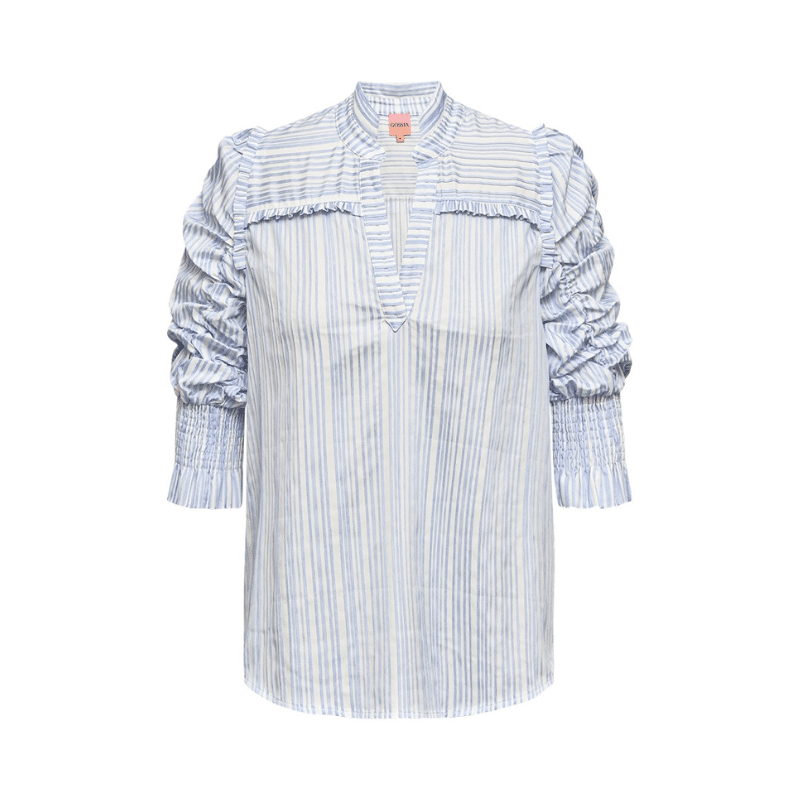 Gossia - Olinego Blouse G2730 - Blue Striped