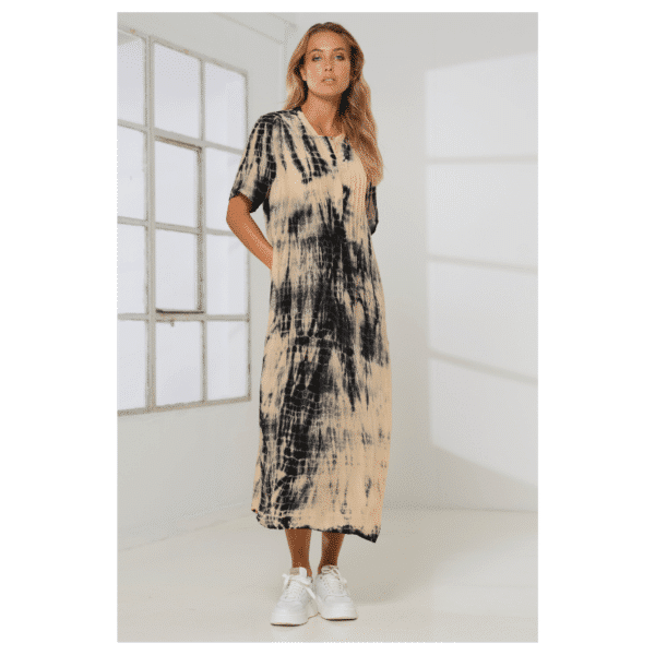 CARLA DRESS  - SAND TIE DYE - Image 2
