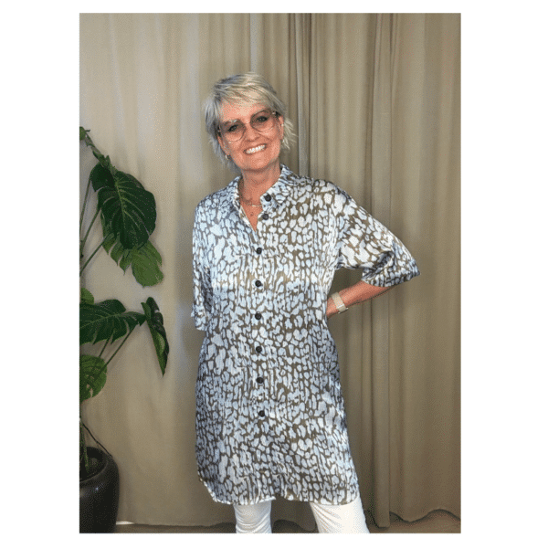 JESS SHIRT DRESS - LEO STRIPE - Image 2