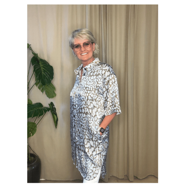 JESS SHIRT DRESS - LEO STRIPE - Image 3