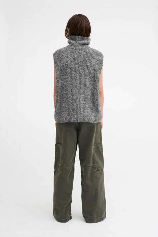 MEENA KNIT VEST - IRON GREY MEL - Image 3
