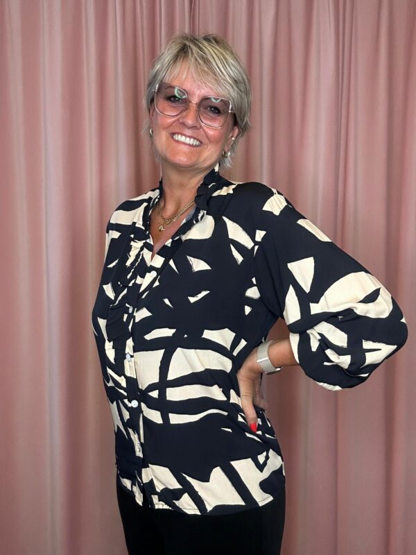 SHIRT 5897 - NERO PRINT - Image 2