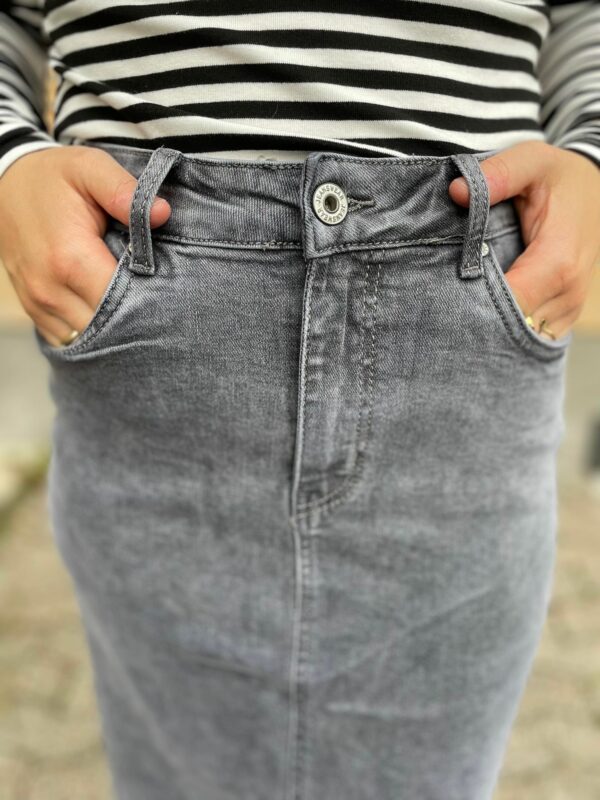 SKIRT - GREY DENIM - Image 2
