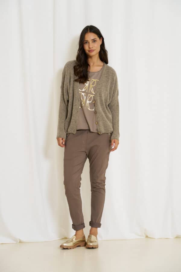 CARDIGAN THEA - FANGO - Image 2
