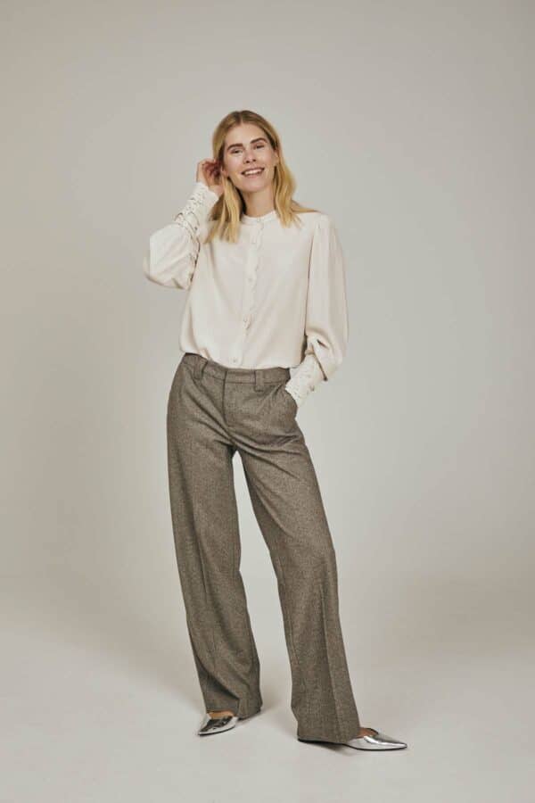 SILLEN PANT - LIGHT GREY MEL. - Image 2