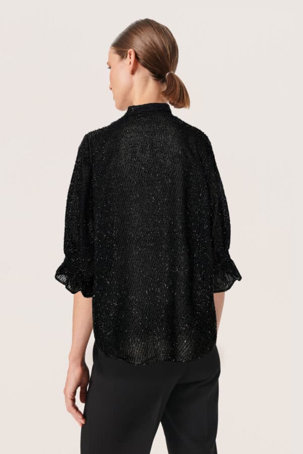 LIA AMILY BLOUSE - BLACK - Image 2