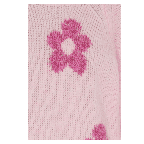 Shana strik fra Marta du Chateau med pink glimmer blomster