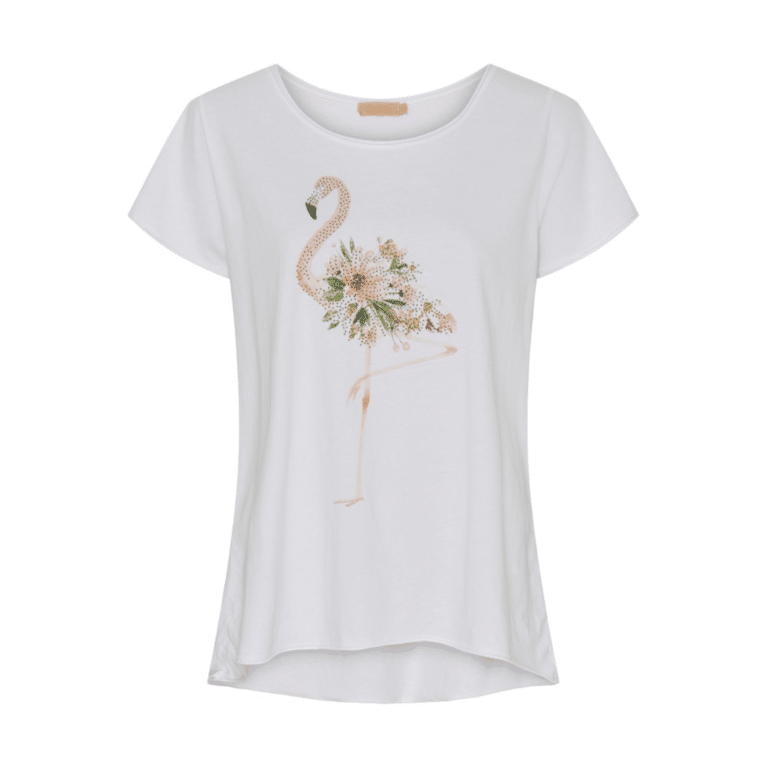 T-shirt fra Marta du Chateau med flamingo