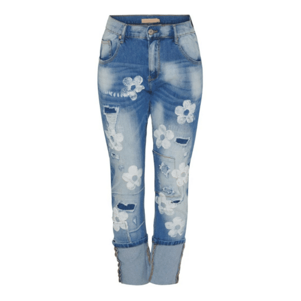 Anke Jeans med blomster Marta du Chateau