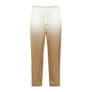 Carrie bukser i beige og hvidt print Costa Mani