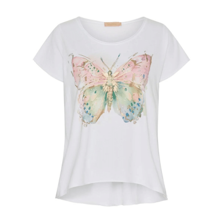 Marta t-shirt med sommerfugl