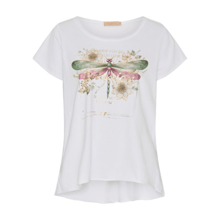 Marta T-shirt med guldsmed