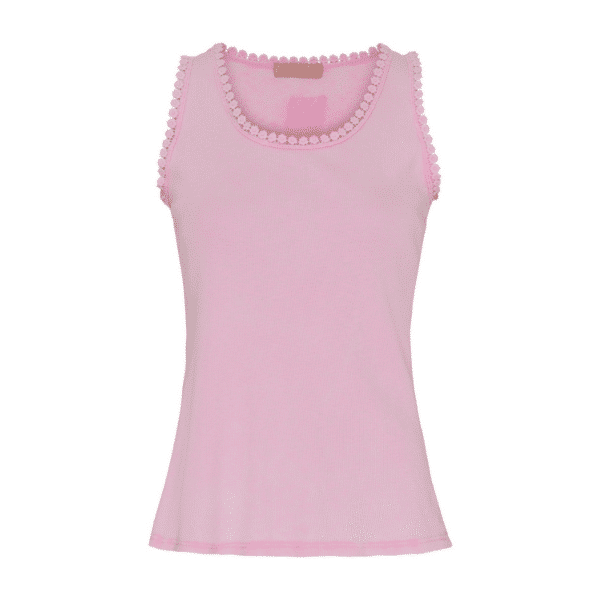 Elfrida rib top i rosa fra Marta