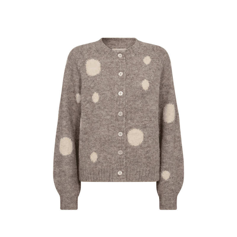 Louisa Pullover 202238 Black W Light Grey Melange Strik Fra Freequent