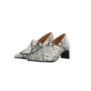 Medina Bianco Rowe Heel Mule snake