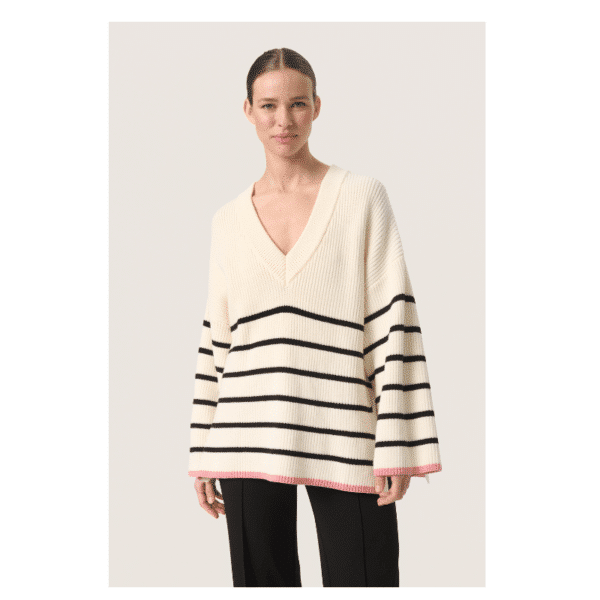 Musling V-neck pullover fra Soaked