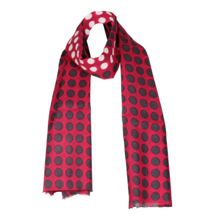 Peace dot pink scarf fra Charlotte Sparre.