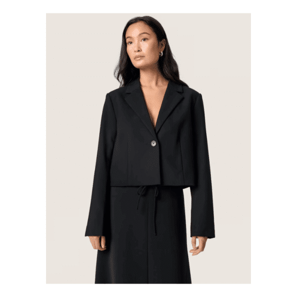 CORINNE CROPPED BLAZER - BLACK - Billede 3