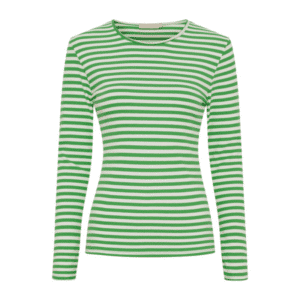 Josiane langærmet t-shirt med striber fra Marta
