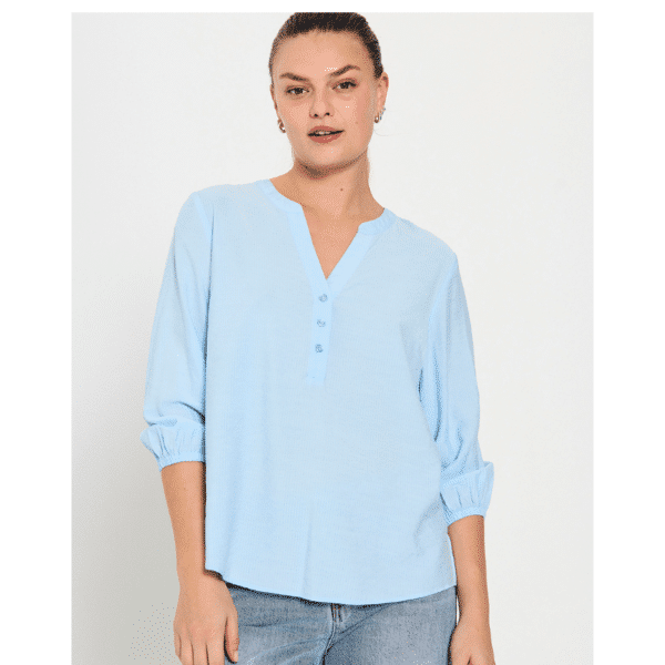 PENNY BLOUSE - CHAMBRAY BLUE - Image 2