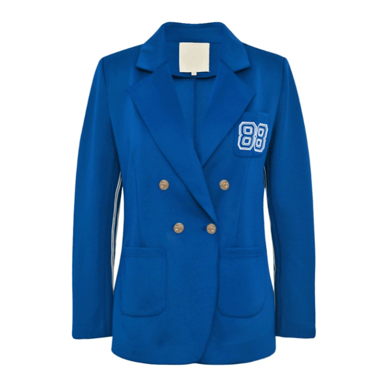 SamaraGO blå blazer fra Gossia med cool sporty detaljer