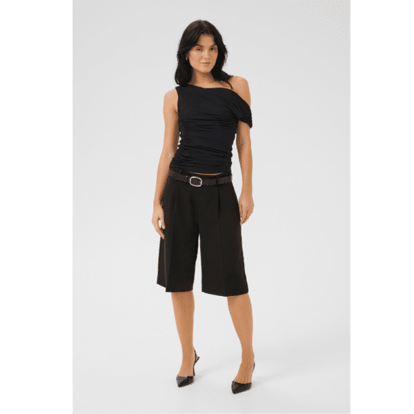 YOLA BERMUDA SHORTS - BLACK - Image 2