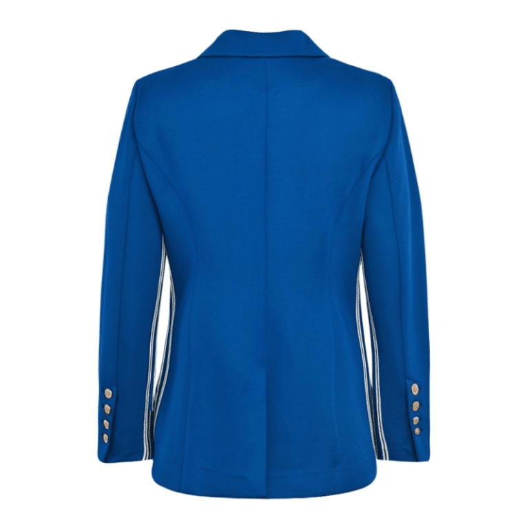 SamaraGO blå blazer med cool sporty detaljer