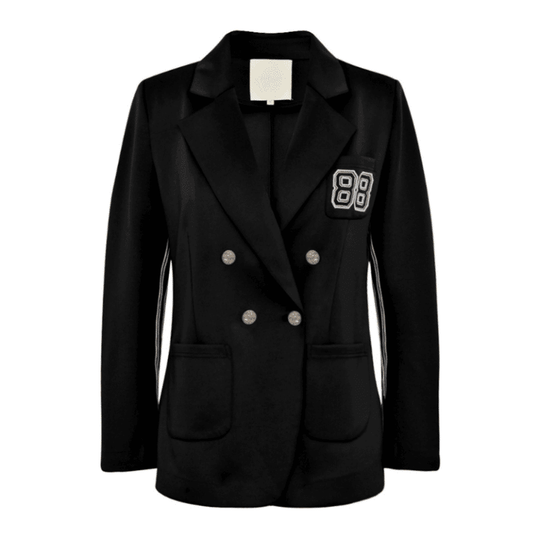 SamaraGO sort blazer med cool sporty detaljer