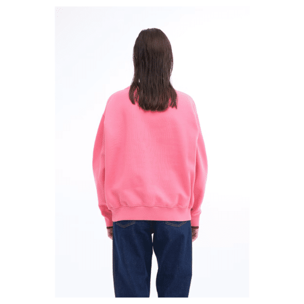 Basimo pink Ball sweatshirt med logo på fronten
