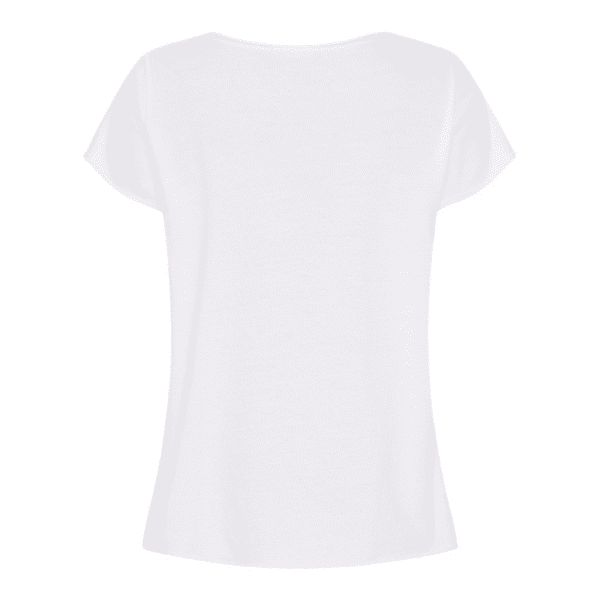 Marie hvid t-shirt i bomuld med giraf på fronten. T-shirten har korte ærmer og rund hals. 