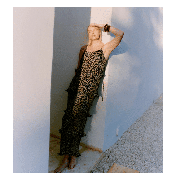 KIRA DRESS - PEYOTE W. BLACK - Image 2
