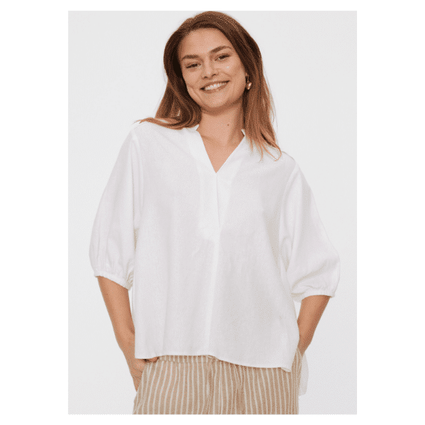 LAVA BLOUSE - BRILLANT WHITE - Image 2