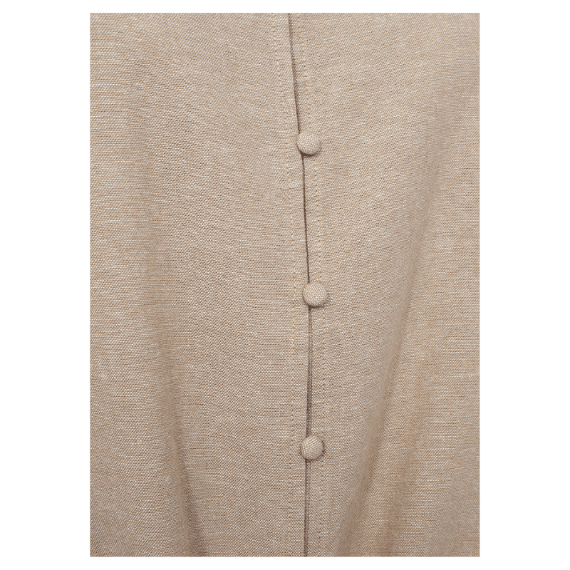 Lava sandfarvet hør bluse fra Freequent