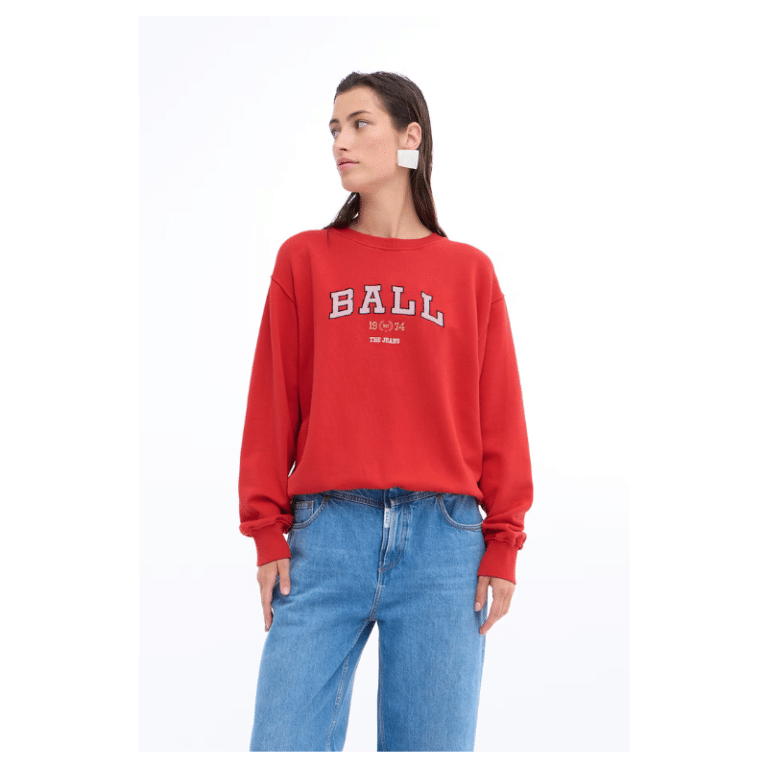 Ball taylor rød sweatshirt med Ball logo
