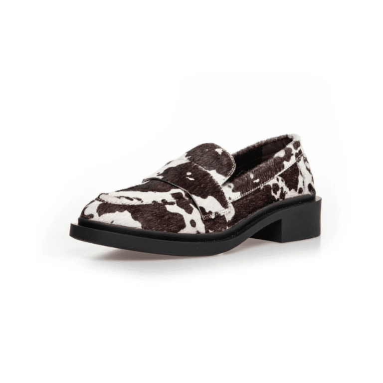 Celina loafers i et cool ko print fra Copenhagen Shoes