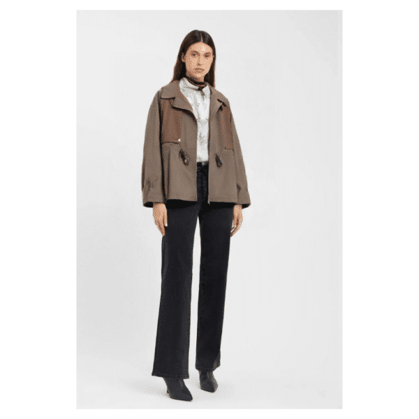 LOUISA STUDIO SHORT JACKET - MOREL BROWN - Image 2