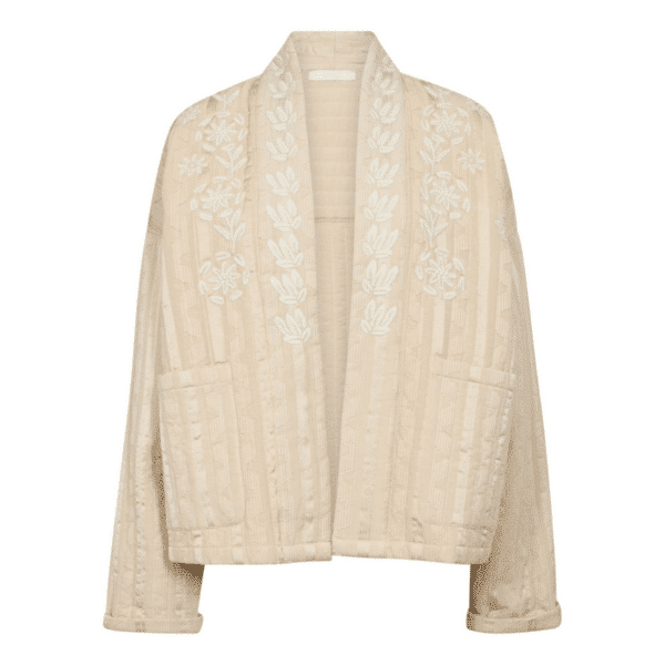 Nichala Go Quiltet beige jakke fra Gossia