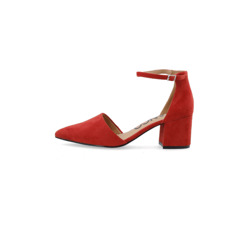 Devided Pump Micro Suede hæle fra Bianco