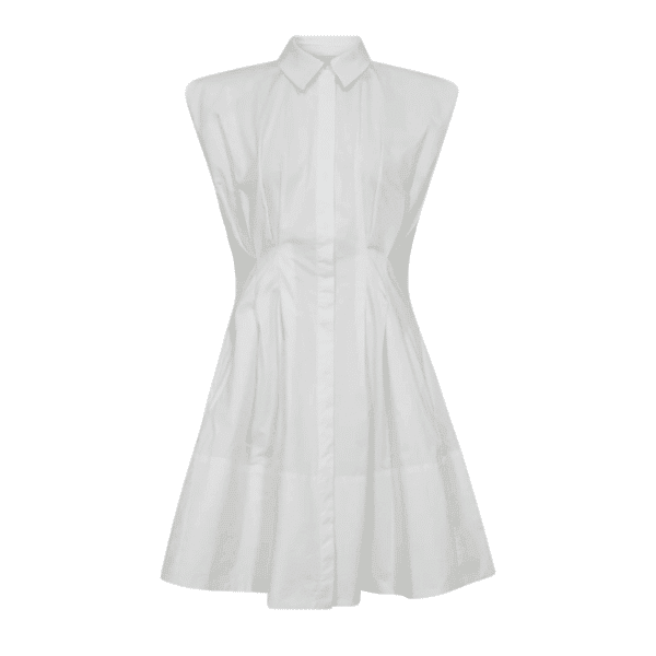 SHIRLEY DRESS - BRIGHT WHITE - Image 2