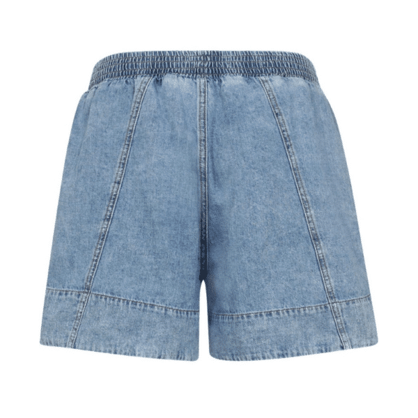 ANNIKI GO DENIM SHORTS - Bløde Denimshorts med Smocktalje