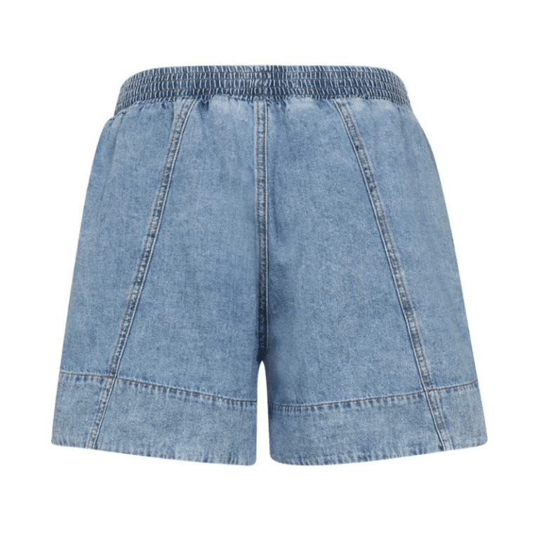 ANNIKI GO DENIM SHORTS - Bløde Denimshorts med Smocktalje