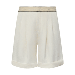 Sorella Go klassiske cremefarvet shorts med logo fra Gossia