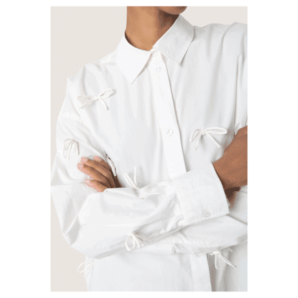 JOA BOW SHIRT LS - BROKEN WHITE - Image 2