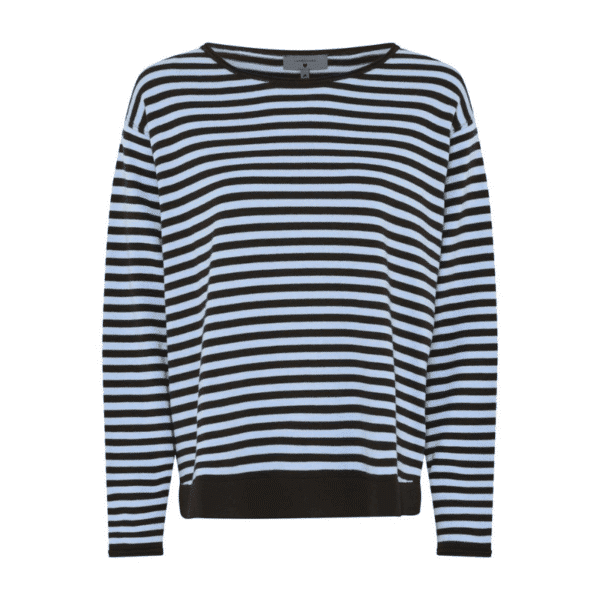 Oversize stribet bluse fra Lundgaard