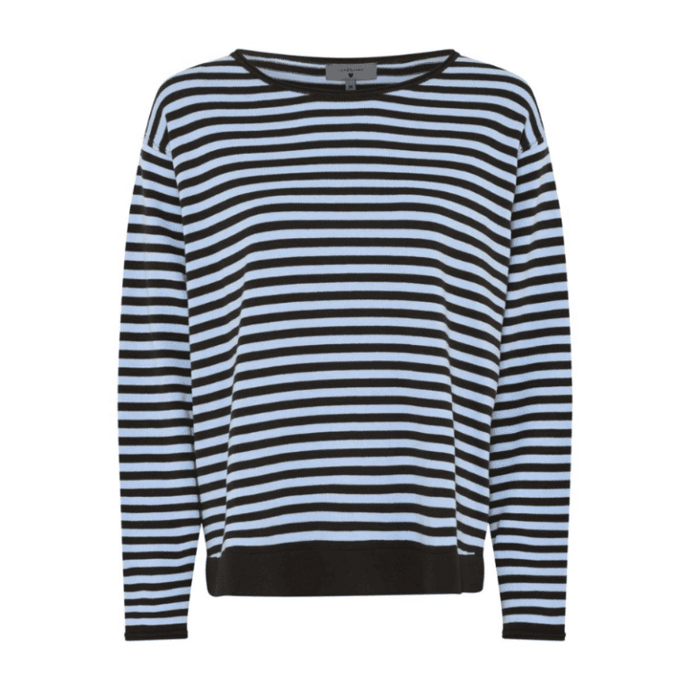 Oversize stribet bluse fra Lundgaard